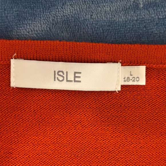 ISLE Vibrant Orange Knit Sweater - Picture 2 of 8